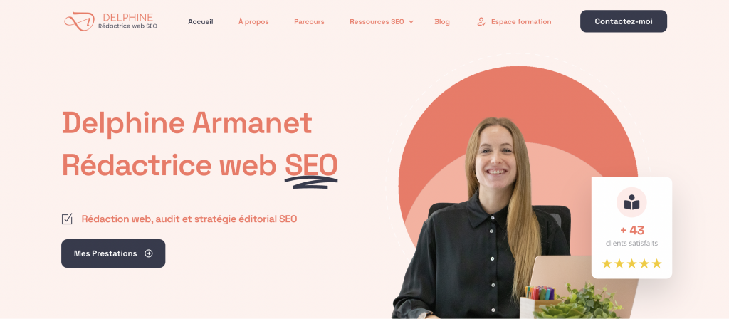 Site web Delphine Armanet